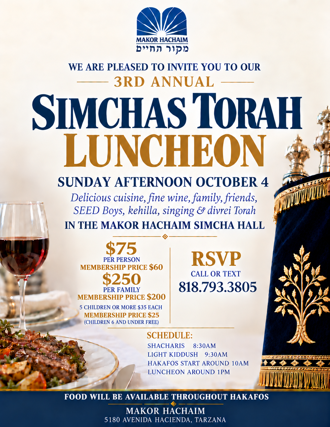 Simchas Torah Luncheon