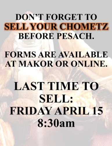 sell your chometz